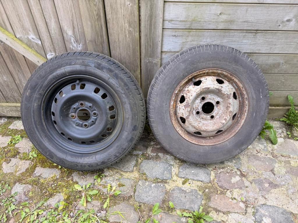 Twee wielen velgen 13 duim voor aanhangwagen, Ophalen, Gebruikt
