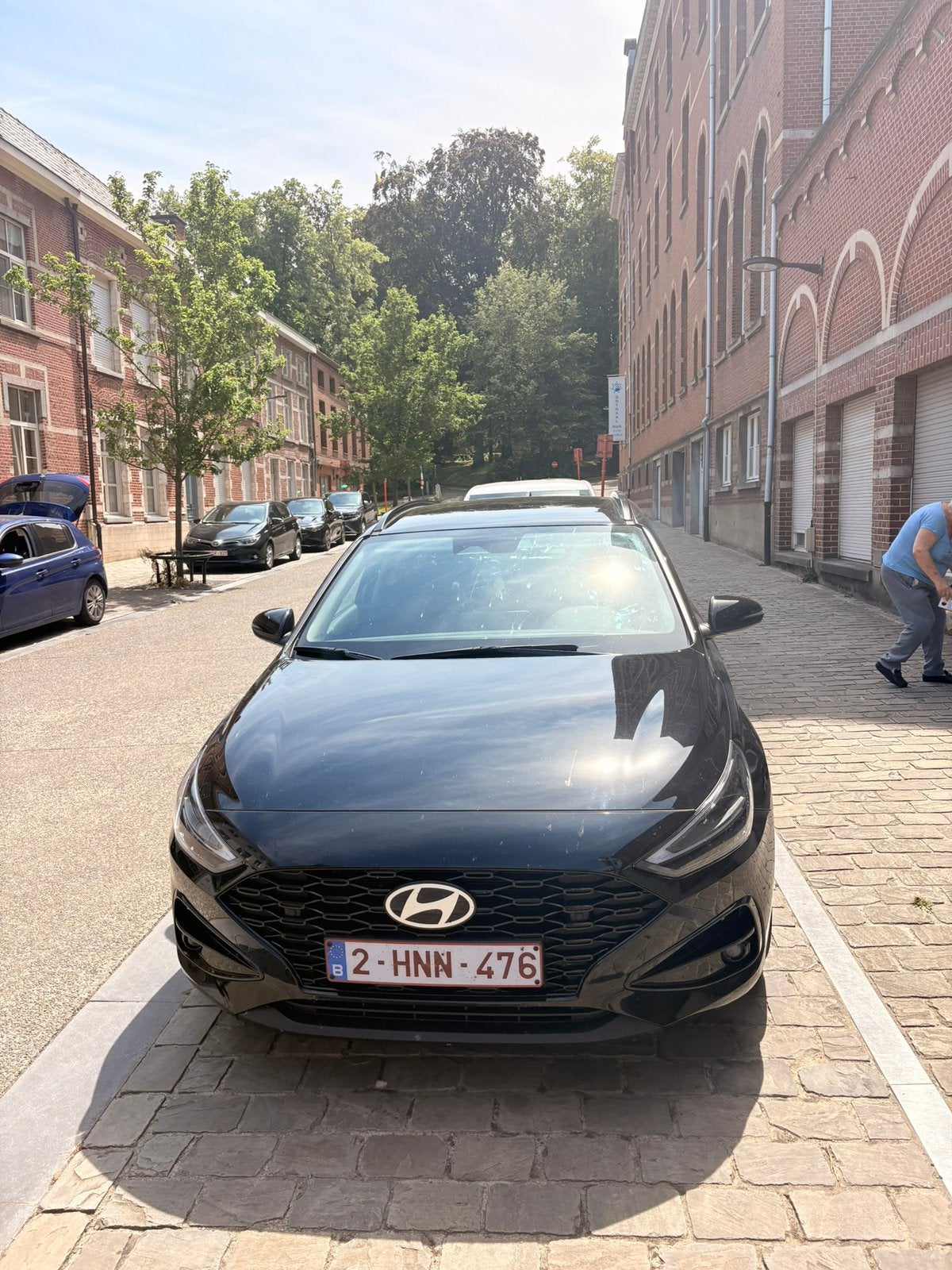 Te koop Hyundai I30 2025, Euro 6, Parkeersensor, Leder en Stof, Zwart