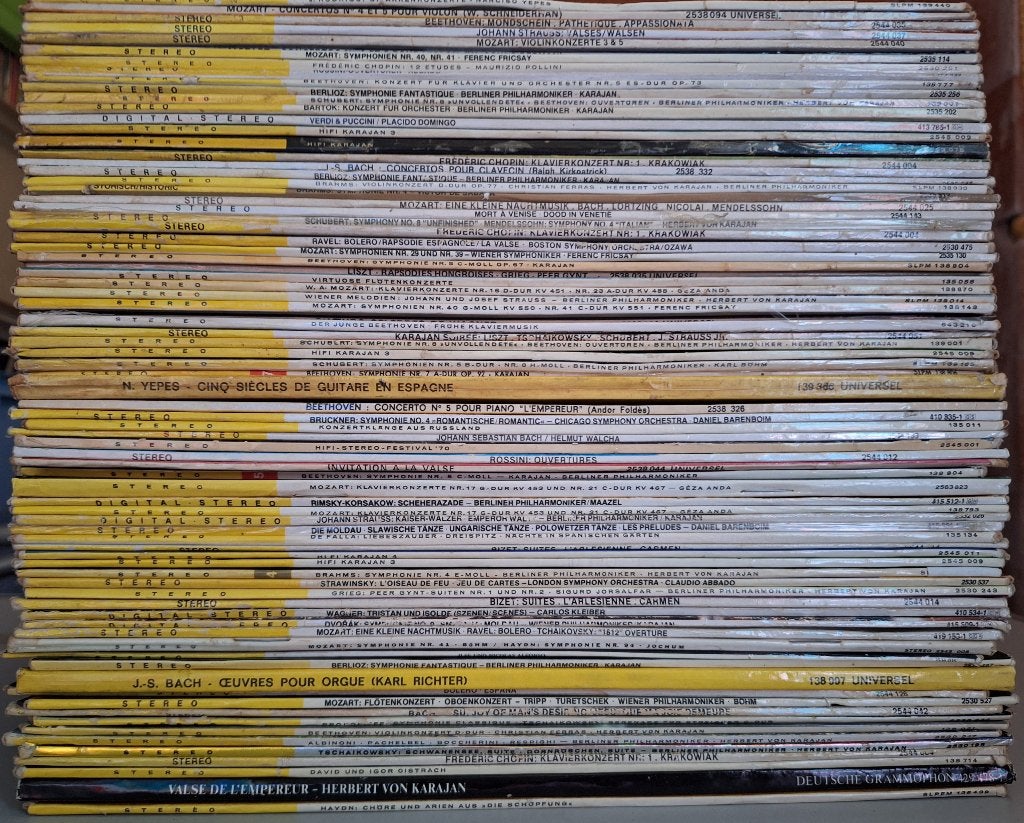 Lot 80 x LP's Vinyl - Deutsche Grammophon Classical, Cd's en Dvd's, LP, Overige componisten, Ophalen of Verzenden, Kamermuziek