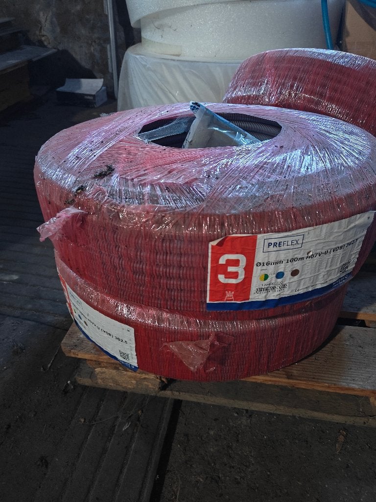 Preflex kabel 3g2,5 2 rollen van 100m, Ophalen, Nieuw