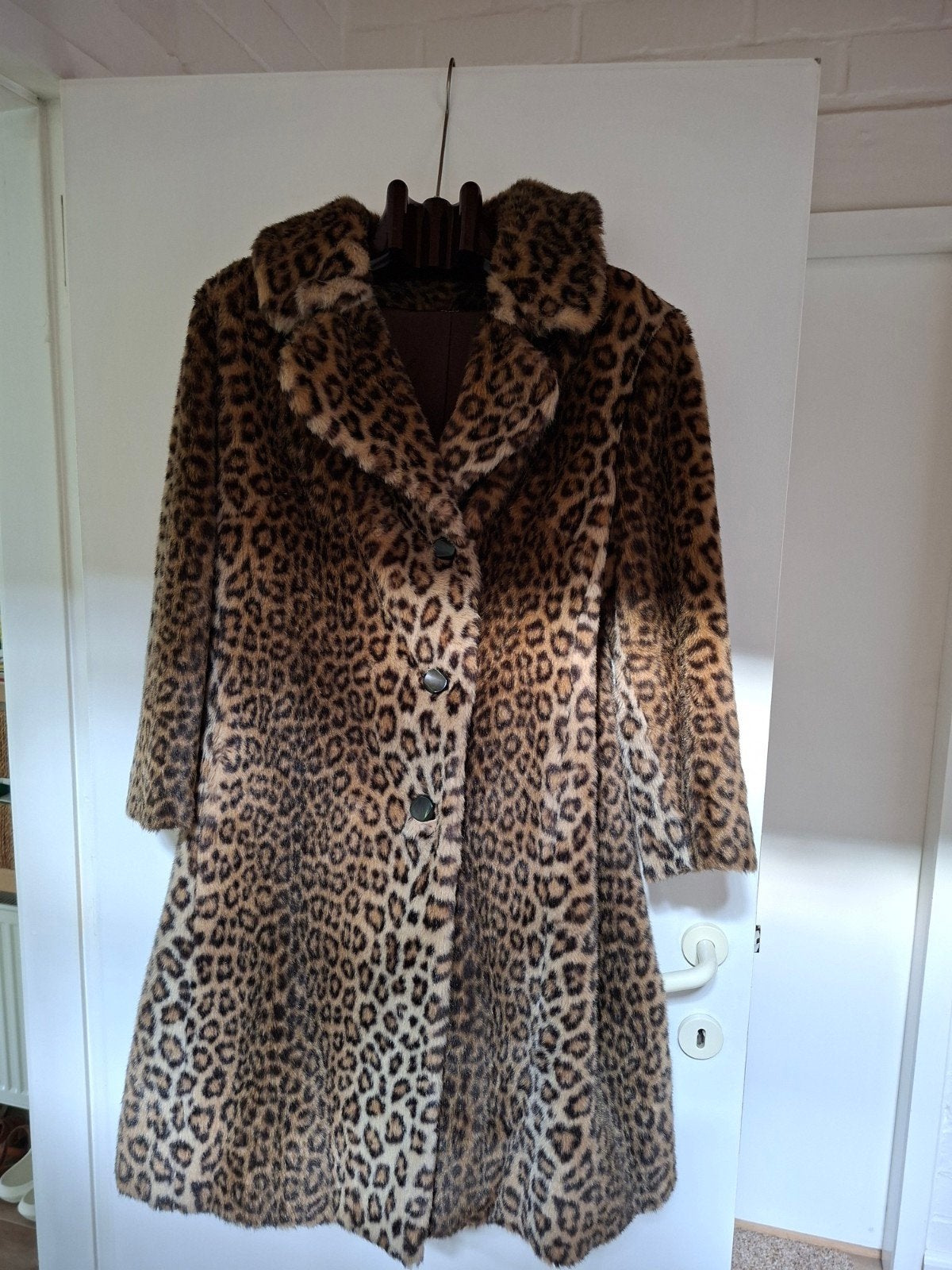 pantermantel 40-42, Vêtements | Femmes, Vestes | Hiver, Enlèvement, Comme neuf, Taille 38/40 (M), Beige