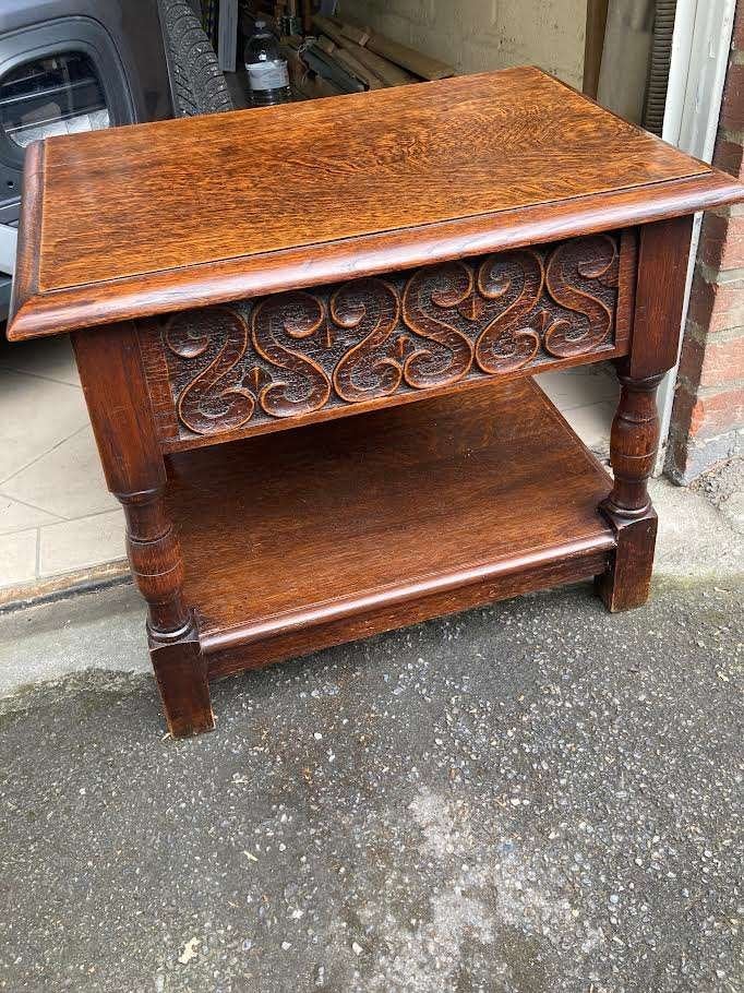 table salon, Ancien, 50 à 100 cm, Comme neuf, Enlèvement