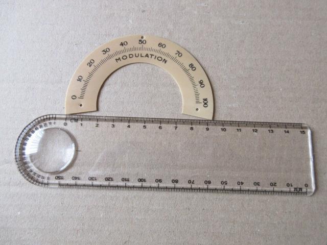 Vernier de façade Ducretet jaren 1920' 0 tot 100 modulation, Ophalen of Verzenden