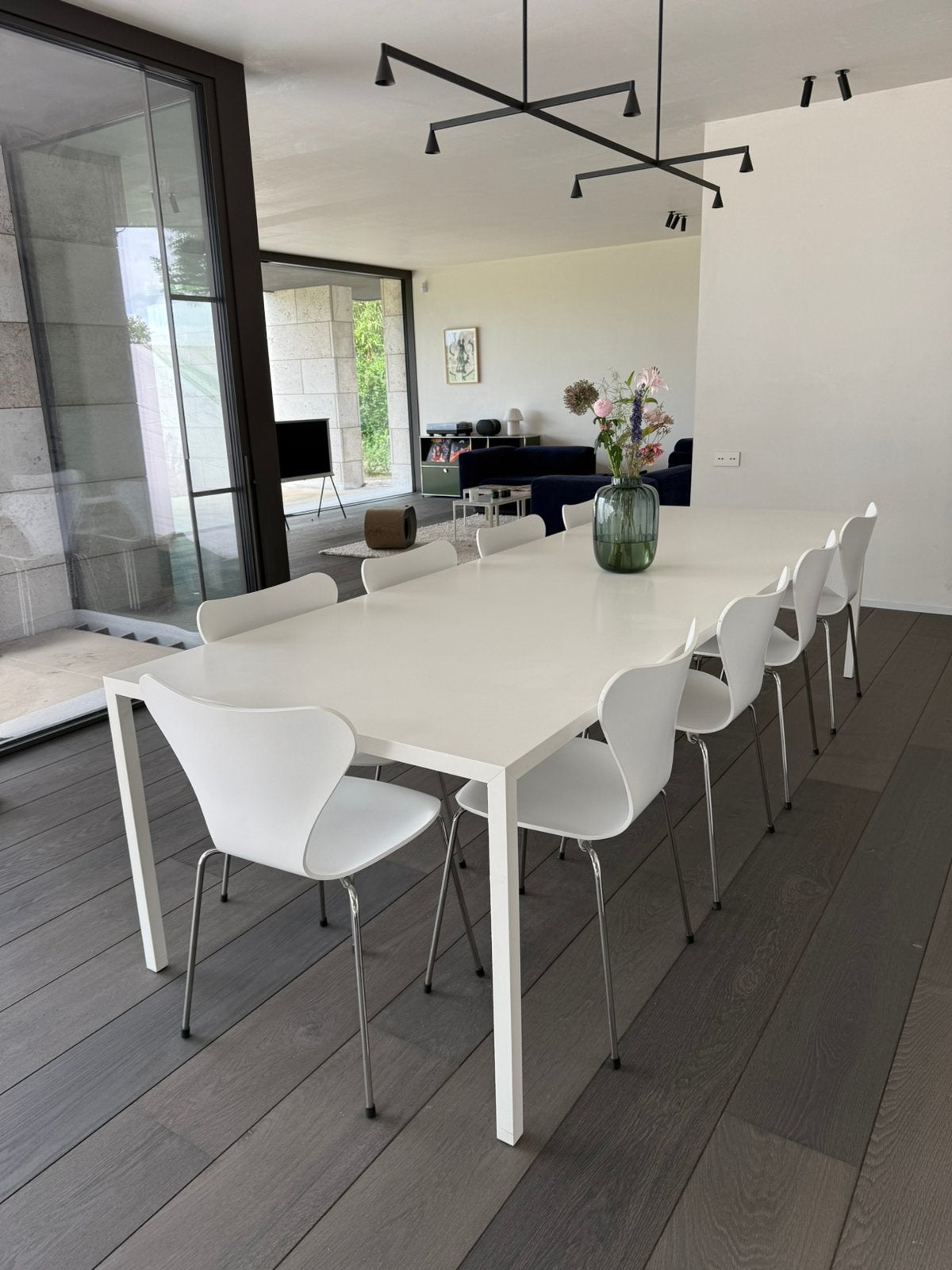 MDF Italia Tense wit 300x100cm, Huis en Inrichting, Tafels | Eettafels, Ophalen, Zo goed als nieuw