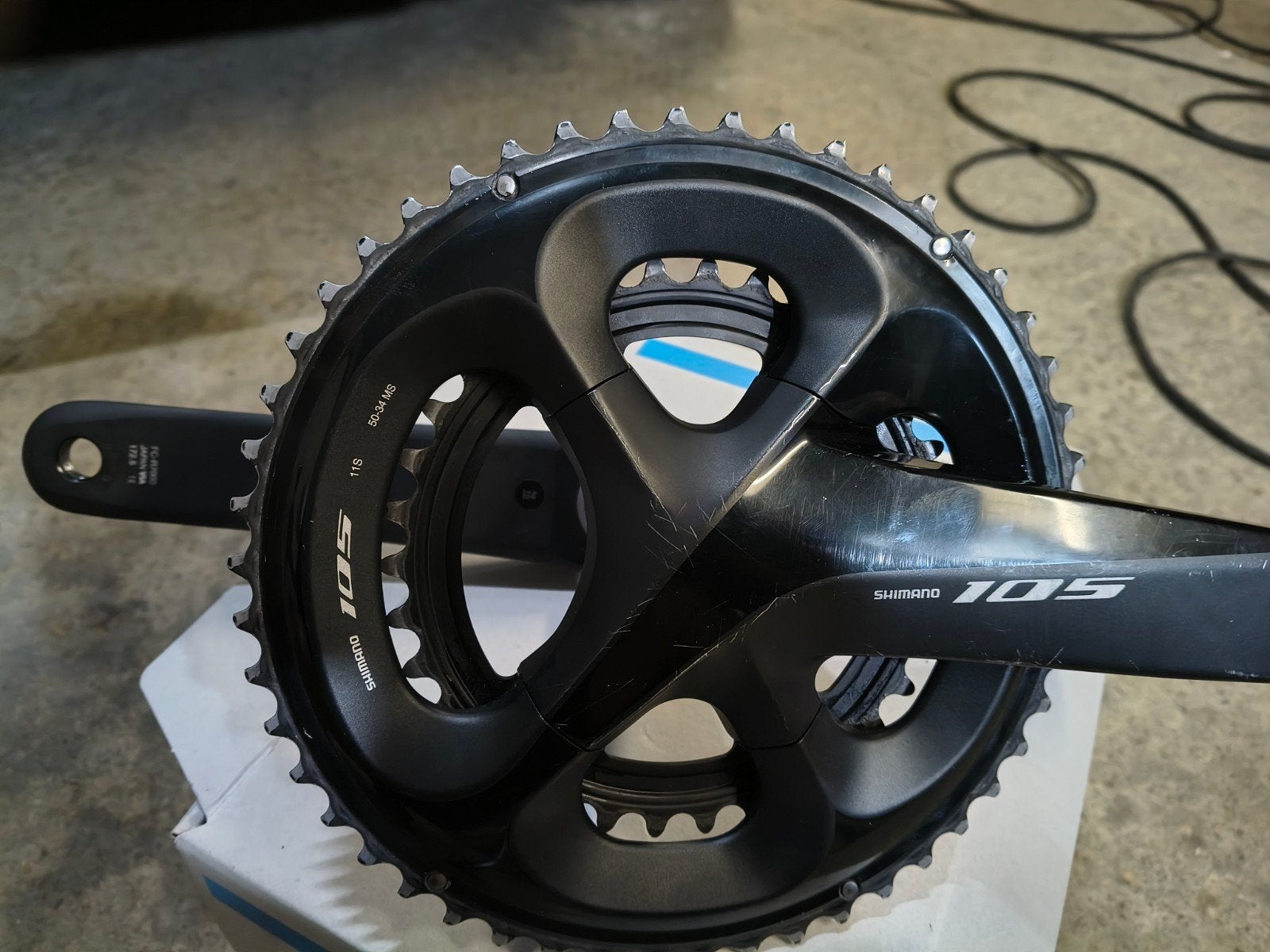 Crankstel Shimano 105 / 7000-11 speed, Fietsen en Brommers, Crankstel of Pedalen, Gebruikt, Gravelbike, Ophalen of Verzenden