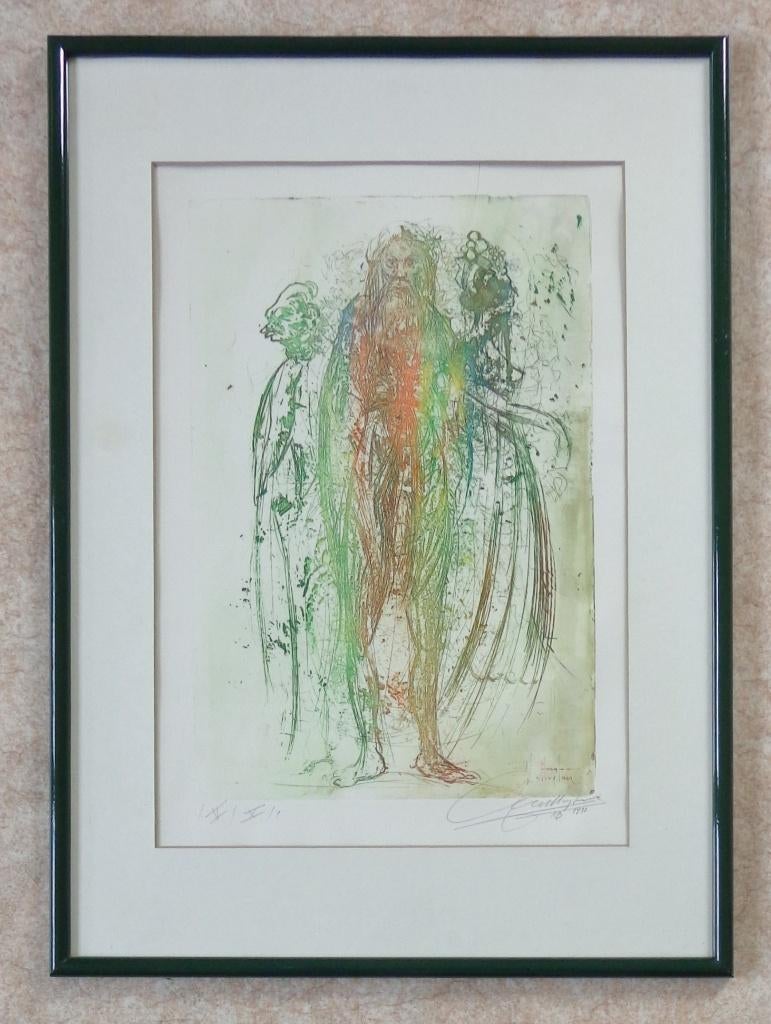 ROGER VAN BELLEGHEM / NAAKTE FIGUREN / ETS / 62x45cm KADER, Ophalen of Verzenden