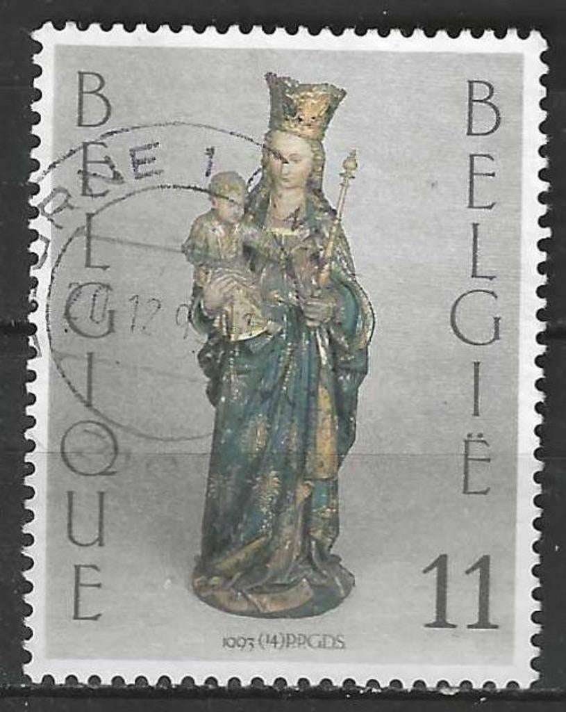 Belgique 1993 - Yvert/OBP 2530 - Noël et Nouvel An (ST), Timbres & Monnaies, Timbres | Europe | Belgique, Affranchi, Noël, Envoi