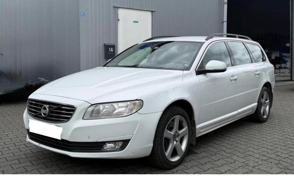Volvo V70 2.4 D5, Auto's, Euro 5, Zwart, Leder en Stof, Wit