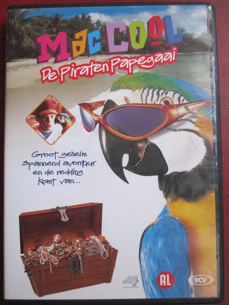 MacCool De Piratenpapegaai, Cd's en Dvd's, Dvd's | Kinderen en Jeugd, Zo goed als nieuw, Film, Dieren, Alle leeftijden, Engels