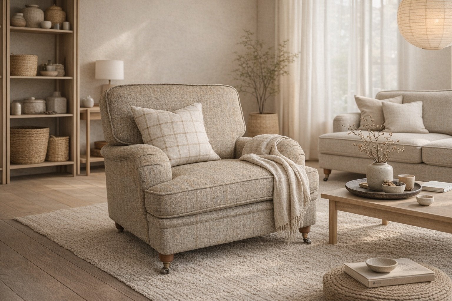 KLASSIEK LANDELIJK STOF CHESTERFIELD WALTON GROEN TWEED, Ophalen of Verzenden, Nieuw, Leer