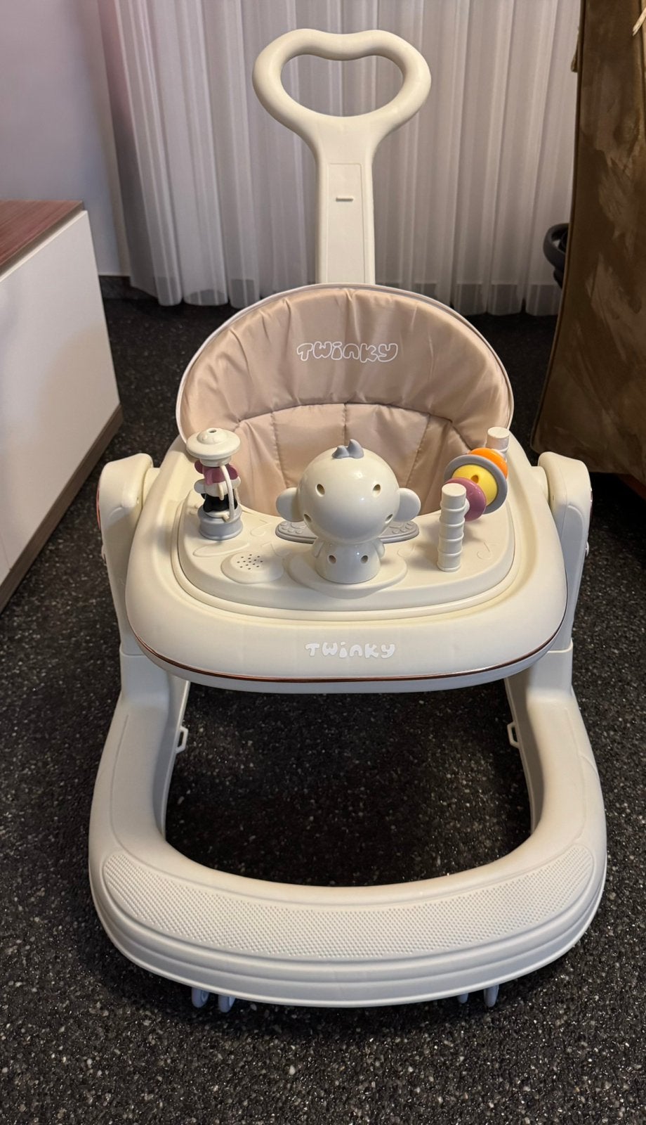 Twinky Babywalker GO - 2-in-1 Loopstoel & Loopwagen - Cream, Enlèvement, Comme neuf