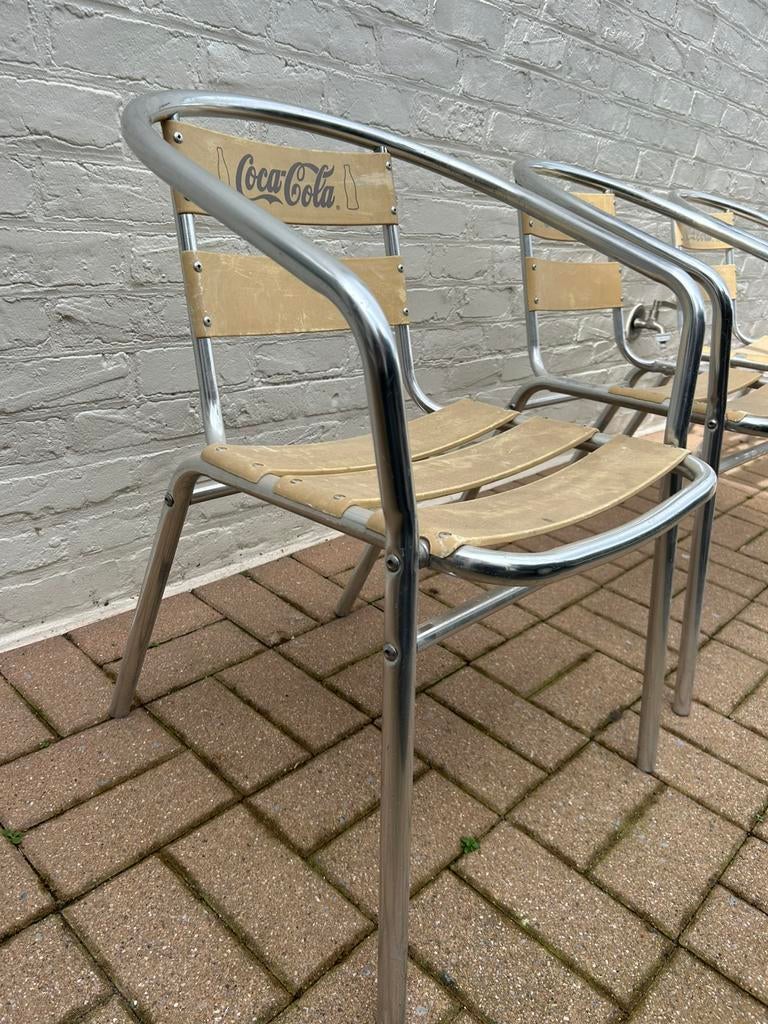 Coca Cola stoelen 5 stuks retro vintage, Enlèvement, Utilisé, Ustensile