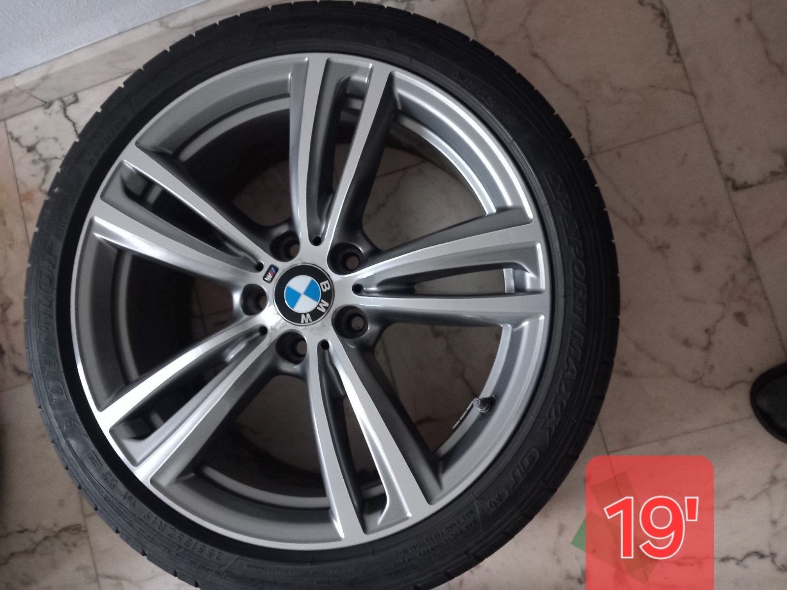 Jantes Bmw Pack m 19' 5x120mm bi color + Kit été, Autos : Pièces & Accessoires, Pneus et Jantes, Véhicule de tourisme, Pneus été