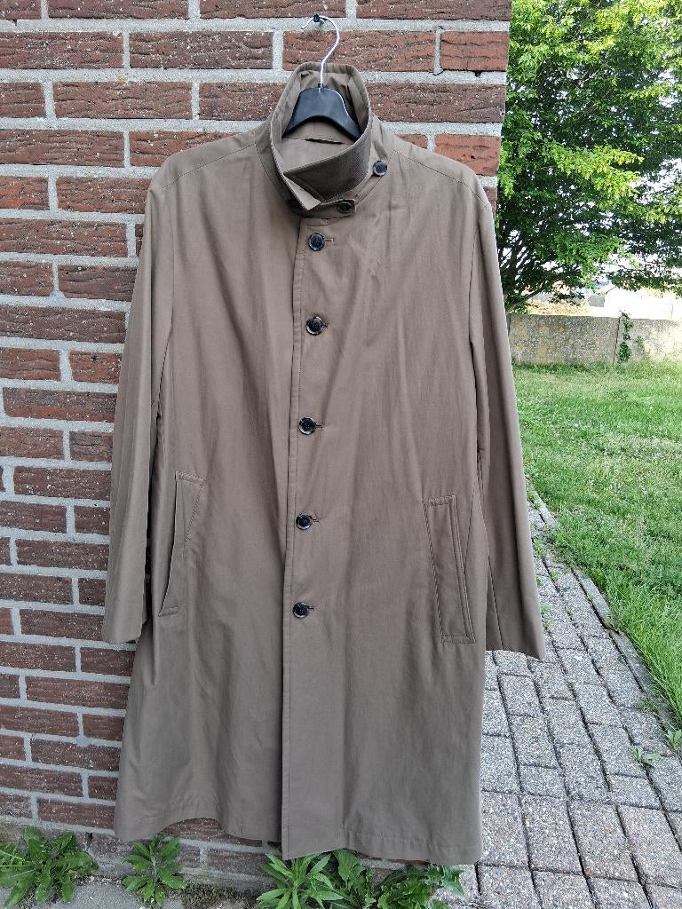 Heren Trenchcoat Hugo Boss Mt52, Enlèvement ou Envoi, Brun, Boss Hugo Boss, Taille 52/54 (L)