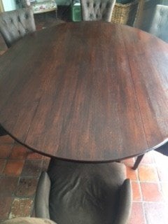landelijke tafel,eetkamertafel, Ophalen, 150 tot 200 cm, Eikenhout, 200 cm of meer