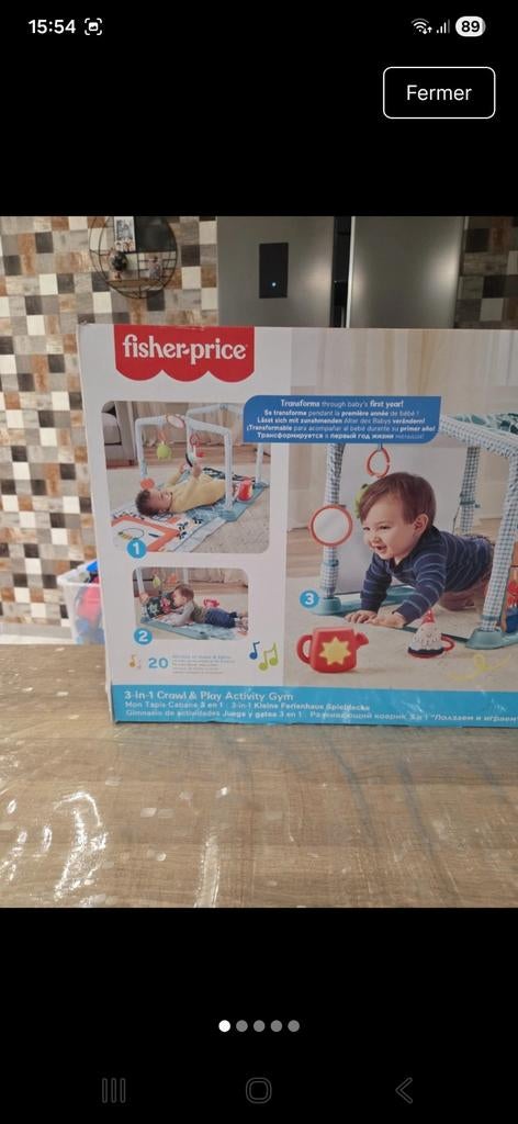 Tapis cabane 3en1 fisherprice, Ophalen