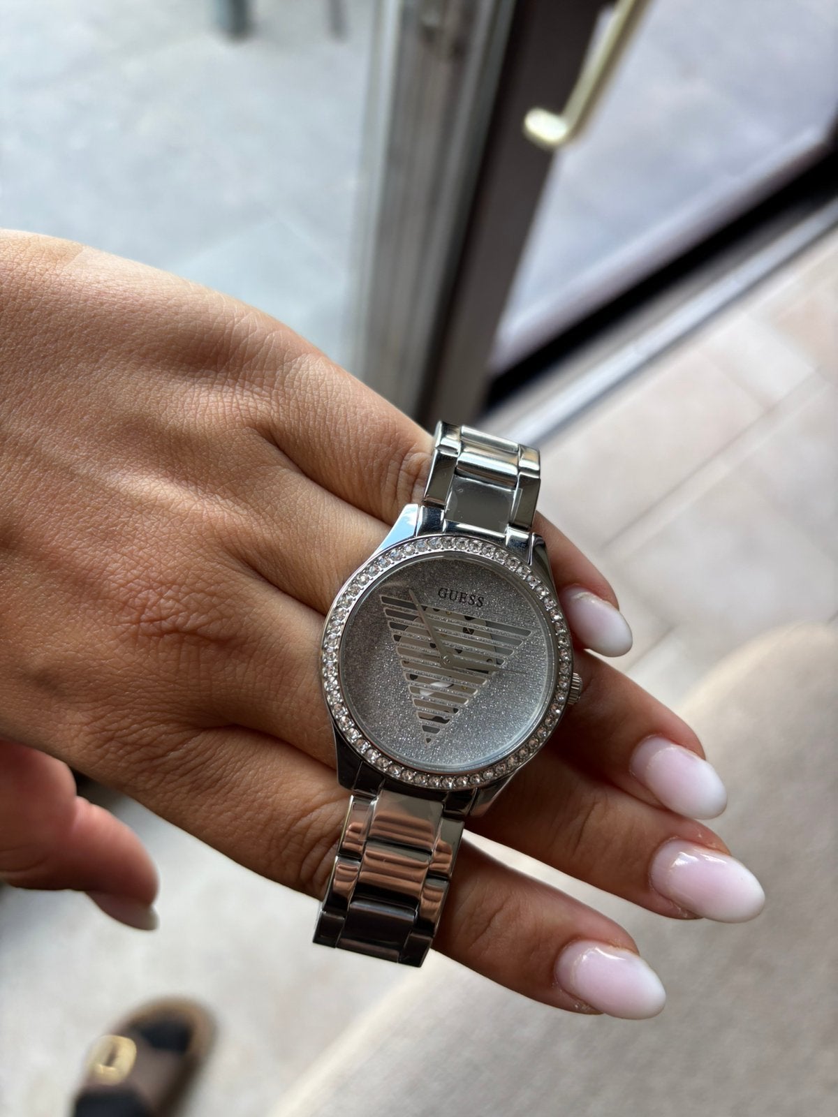 Dameshorloge Guess zilver, Bijoux, Sacs & Beauté, Guess, Enlèvement, Neuf, Montre-bracelet