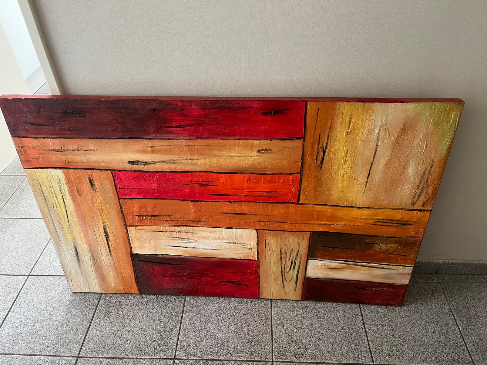 Schilderij odette bahouth, Huis en Inrichting, Woonaccessoires | Wandplanken en Boekenplanken, Ophalen, Zo goed als nieuw