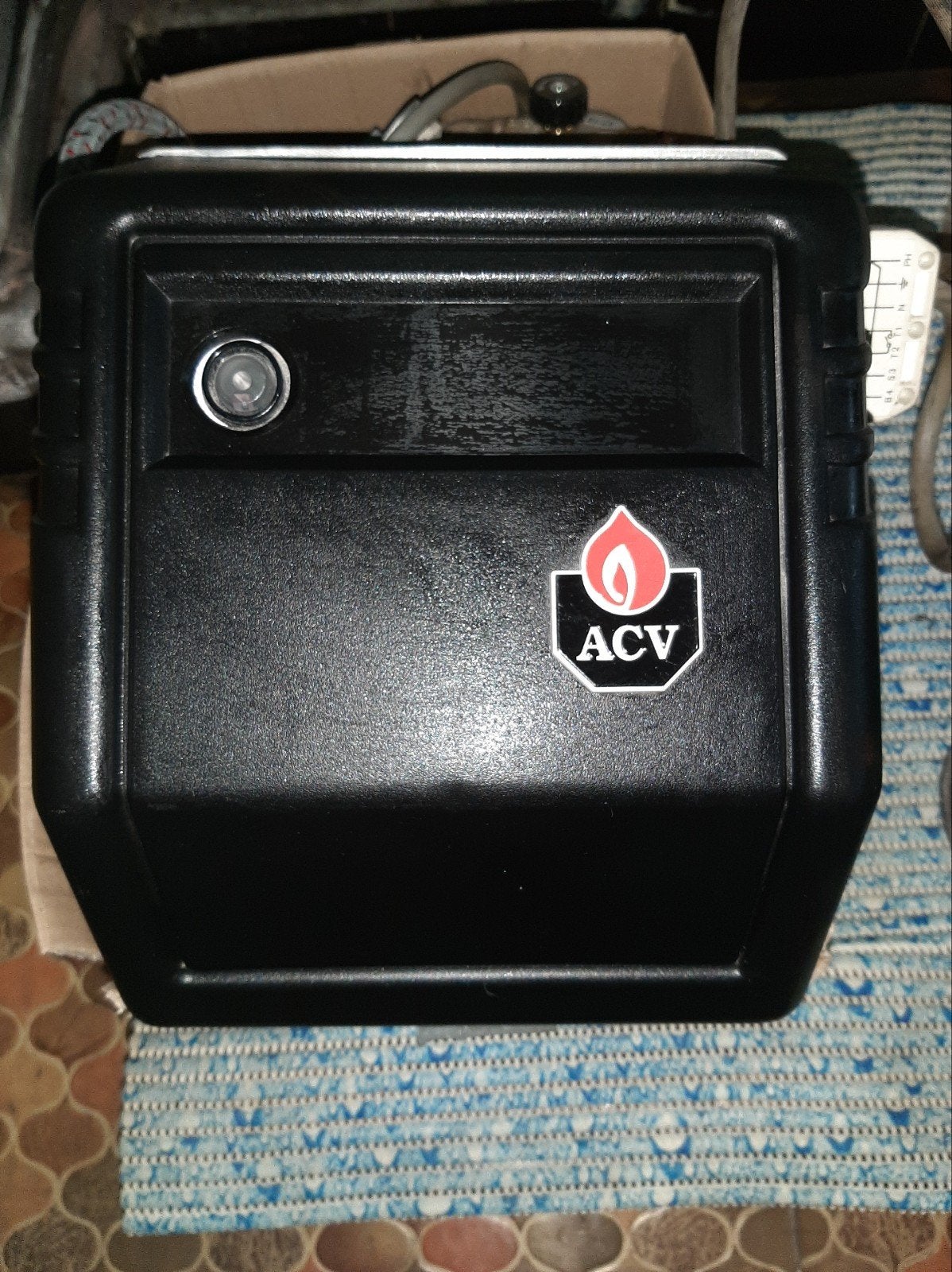 brander voor mazoutketel ACV, Doe-het-zelf en Bouw, Chauffageketels en Boilers, Ophalen, Zo goed als nieuw, Onderdeel