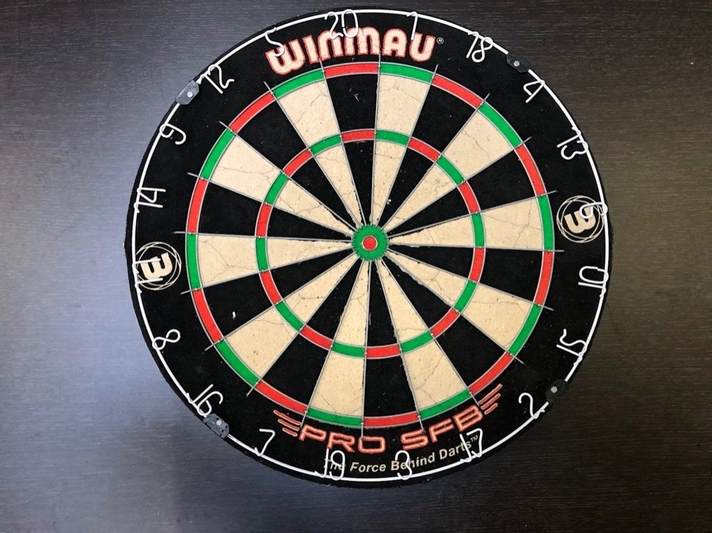 Dartbord, Sport en Fitness, Darts, Ophalen, Zo goed als nieuw, Dartbord