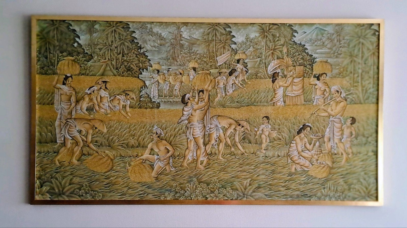 Schilderij op doek, 180 x 95, Ophalen, 125 cm of meer, Zo goed als nieuw, Schilderij