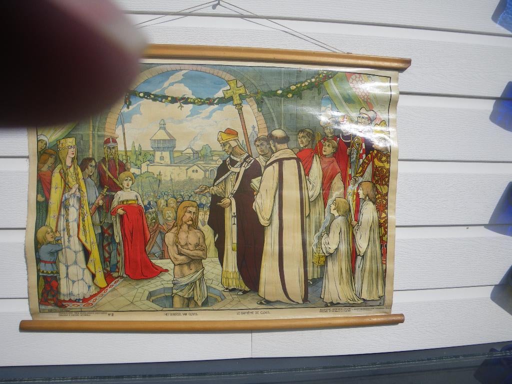 Oude schilderijen op doek, Ophalen