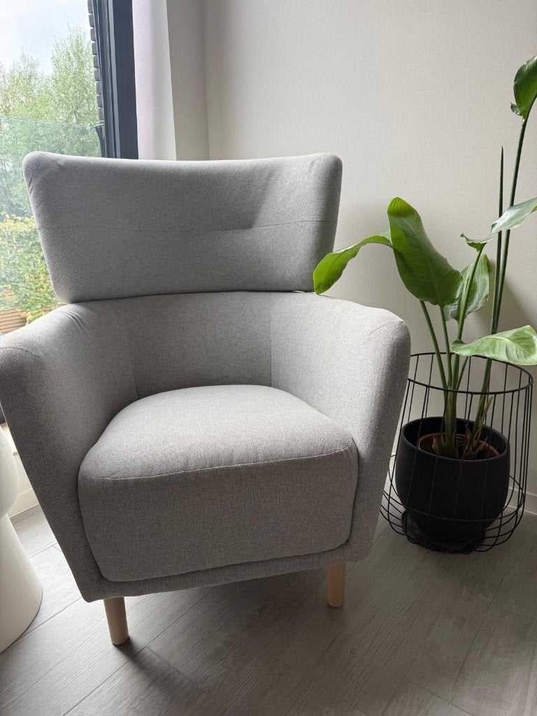 Ikea fauteuil, Ophalen, Hout, 75 tot 100 cm, Zo goed als nieuw