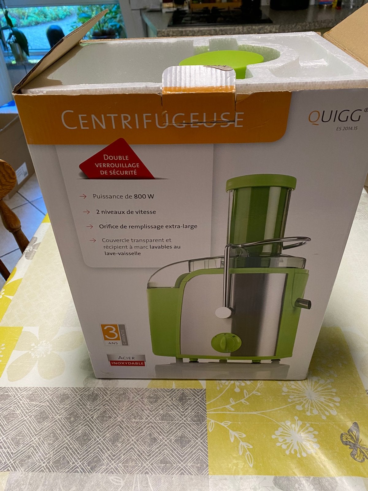 Sapcentrifuge Quigg 800 Watt, Electroménager, Enlèvement, Comme neuf, Électrique, Presse-agrumes
