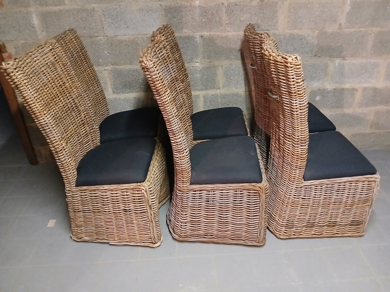 riete stoelen, Tuin en Terras, Ophalen