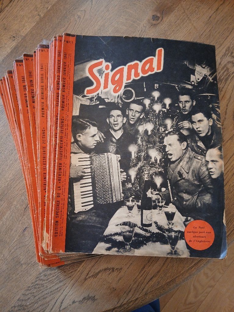 Lot de 20 magazines de propagande "Signal" 1941, Enlèvement