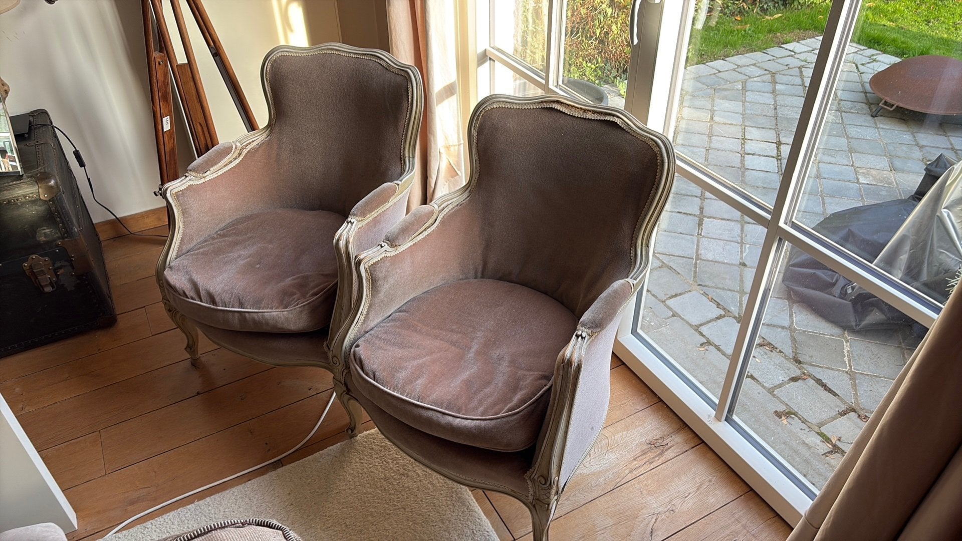 Fauteuils crapauds, Enlèvement, Utilisé, Tissus