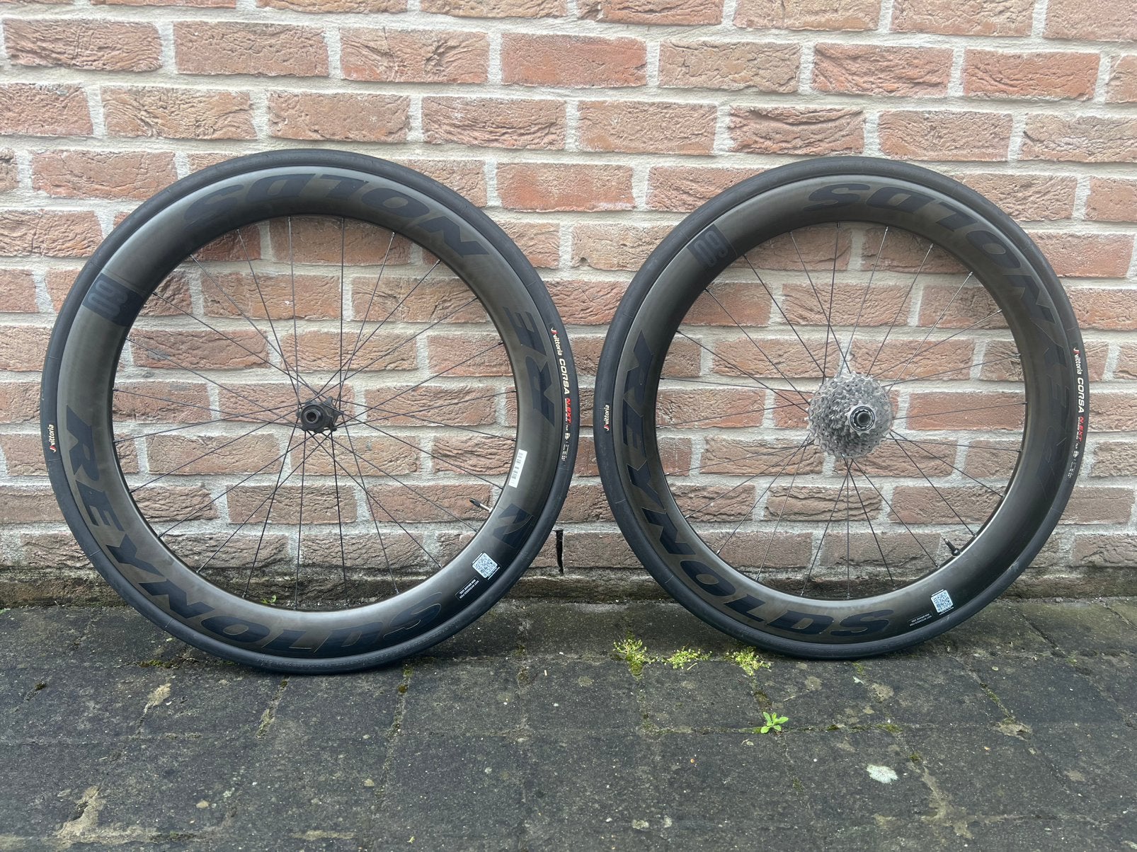 Paire de roues à disque Reynolds AR DB60 + pneus, Enlèvement, Comme neuf