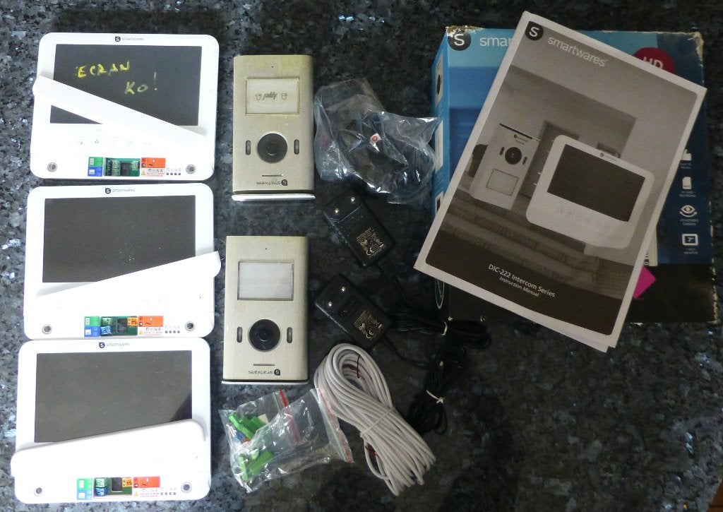 Intercom Smartwares DIC-22212, Ophalen of Verzenden, Ingebouwde camera, Gebruikt, Bedraad