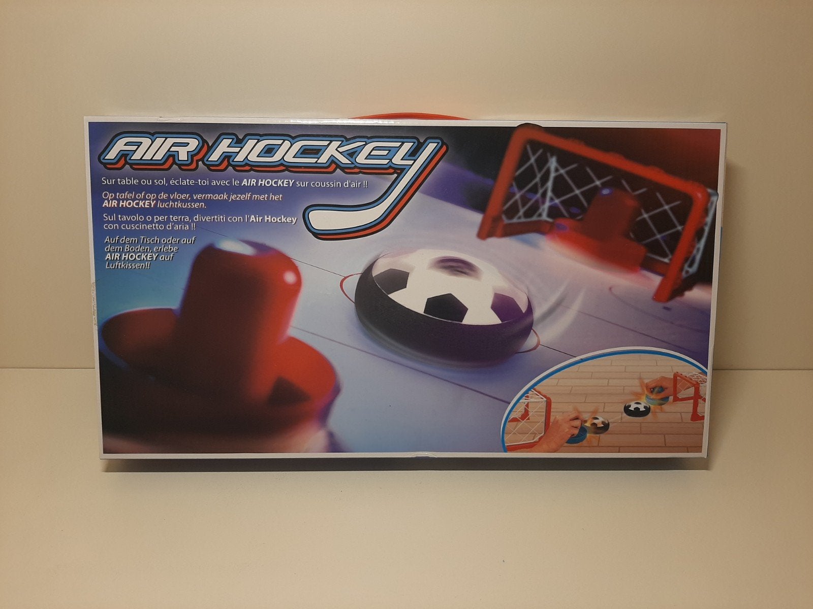 Jeu de Air Hockey sur table ou au sol complet - bon état, Enlèvement ou Envoi, Comme neuf, Garçon ou Fille