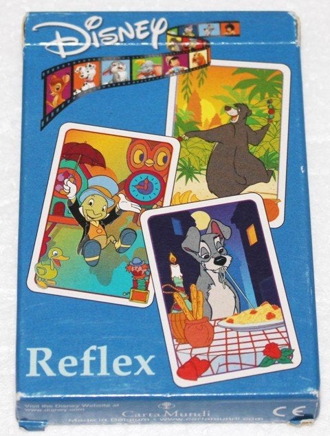 Disney Reflex Card Game – Cartamundi (zeldzaam), Hobby en Vrije tijd, Een of twee spelers, Ophalen of Verzenden, Zo goed als nieuw