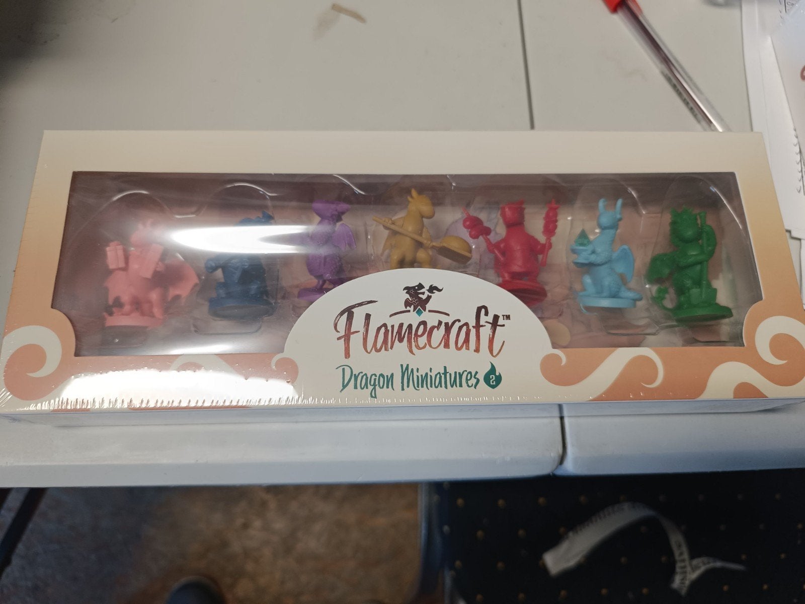 Flamecraft - serie 2 - dragon miniatures, Enlèvement ou Envoi, Neuf, Cardboard alchemy