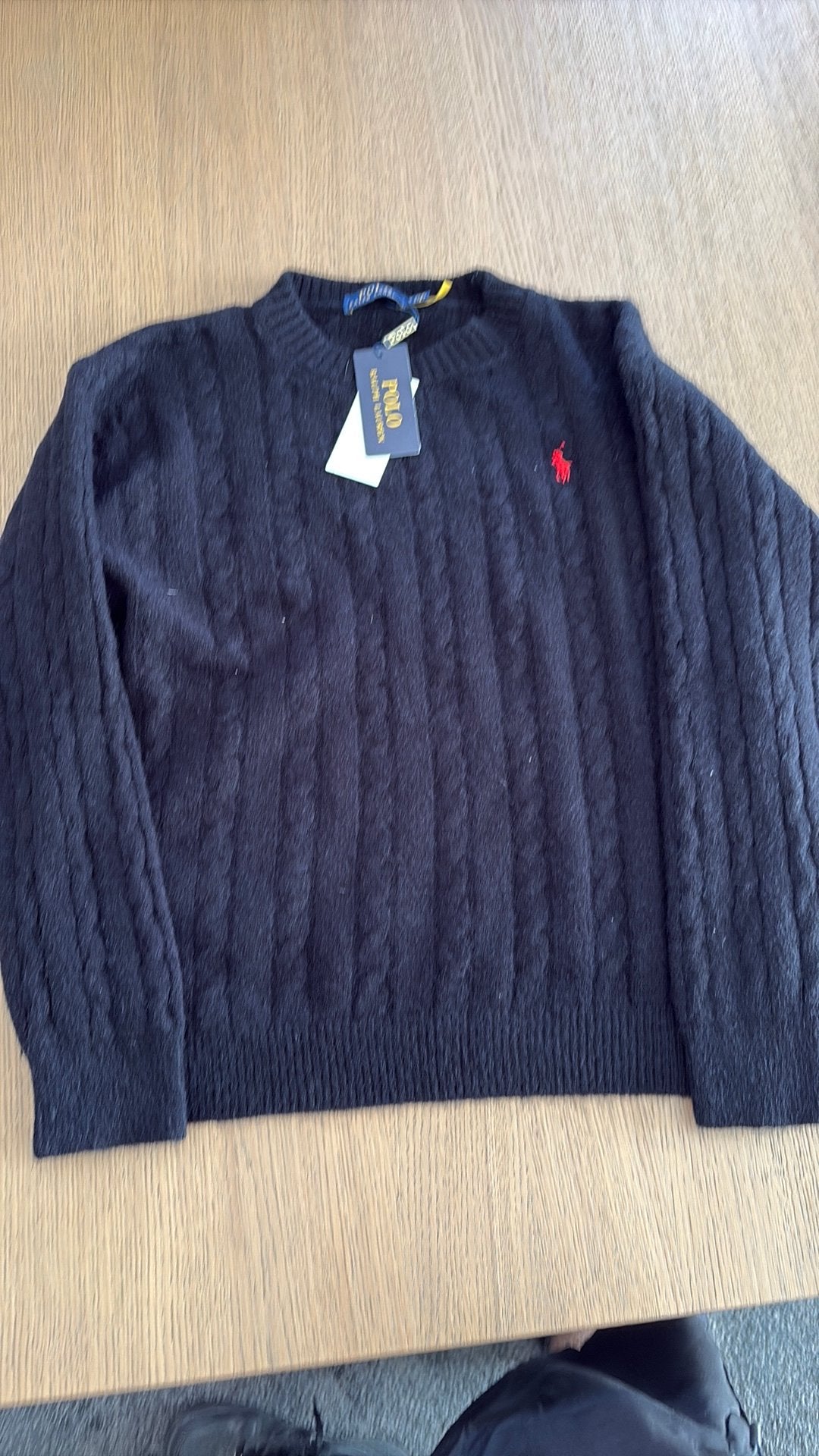 Sweater ralph lauren, Enlèvement ou Envoi, Neuf, Taille 46 (S) ou plus petite, Noir