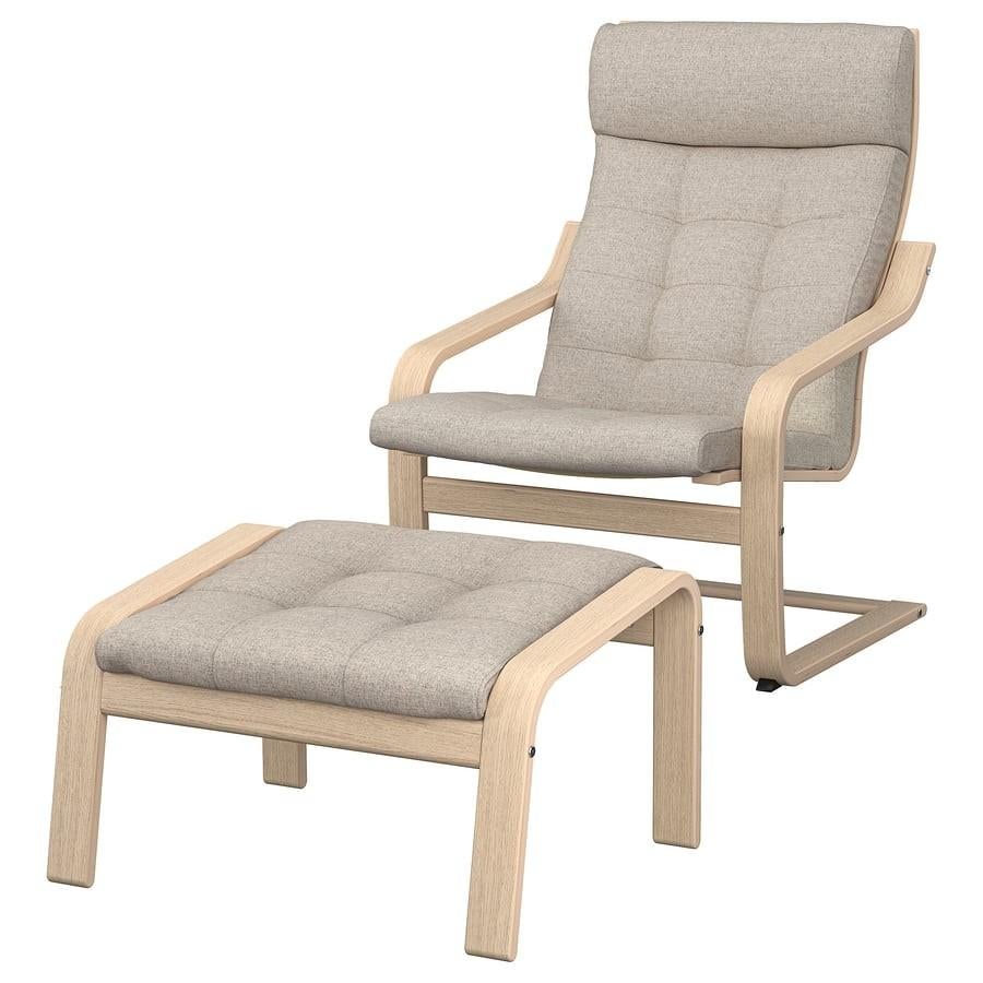 IKEA Poäng fauteuil avec repose-pieds