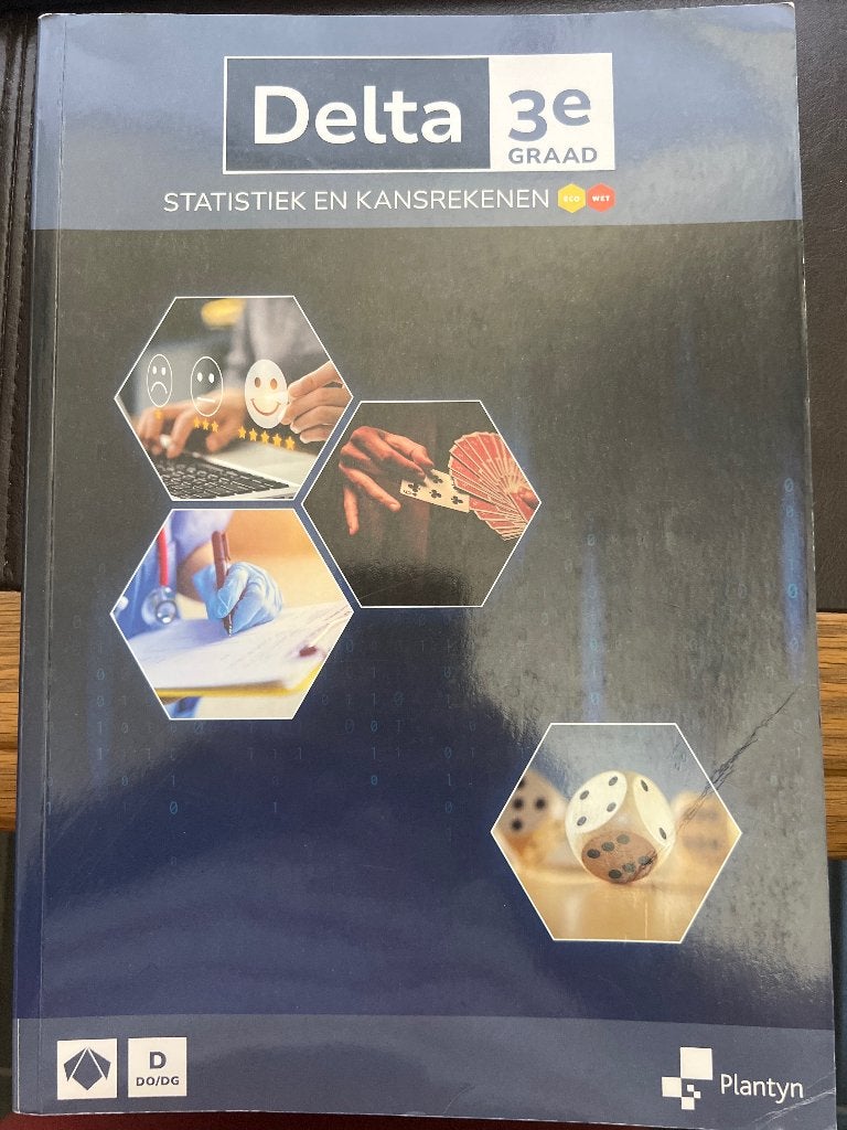 Delta 3e graad statistiek en kansrekenen, Ophalen, ASO, Wiskunde A, Plantyn