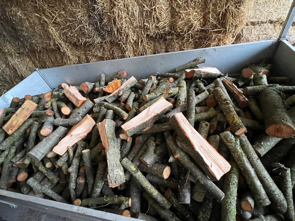 2,5m3 de Bois de chauffage fendu taille 35 à 50cm, Moins de 3 m³, Enlèvement, Aulne, Bûches
