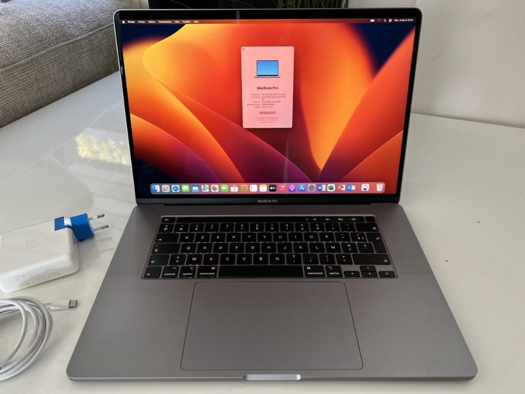 Macbook Pro 16 TouchBar (Core i7 / 16 Gb / 500 Go SSD), MacBook Pro, Comme neuf, Enlèvement, Azerty