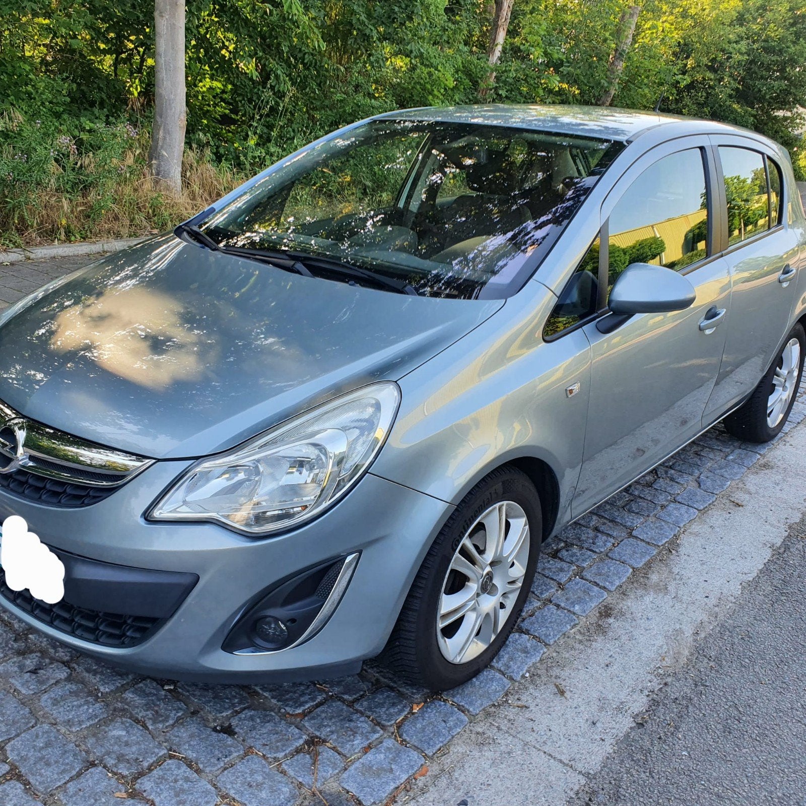 Opel Corsa Facelift Benzine Automaat – AIRCO, Auto's, Opel, 1398 cc, 4 cilinders, Blauw, Leder en Stof