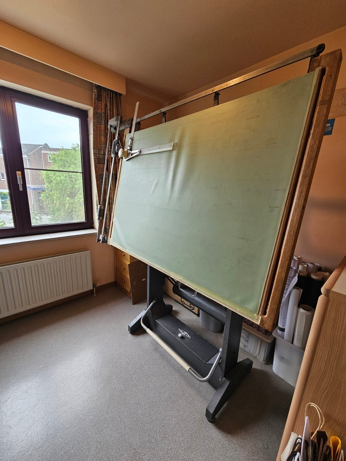 Eiken tekentafel Bieffe, Maison & Meubles, Bureaux, Enlèvement