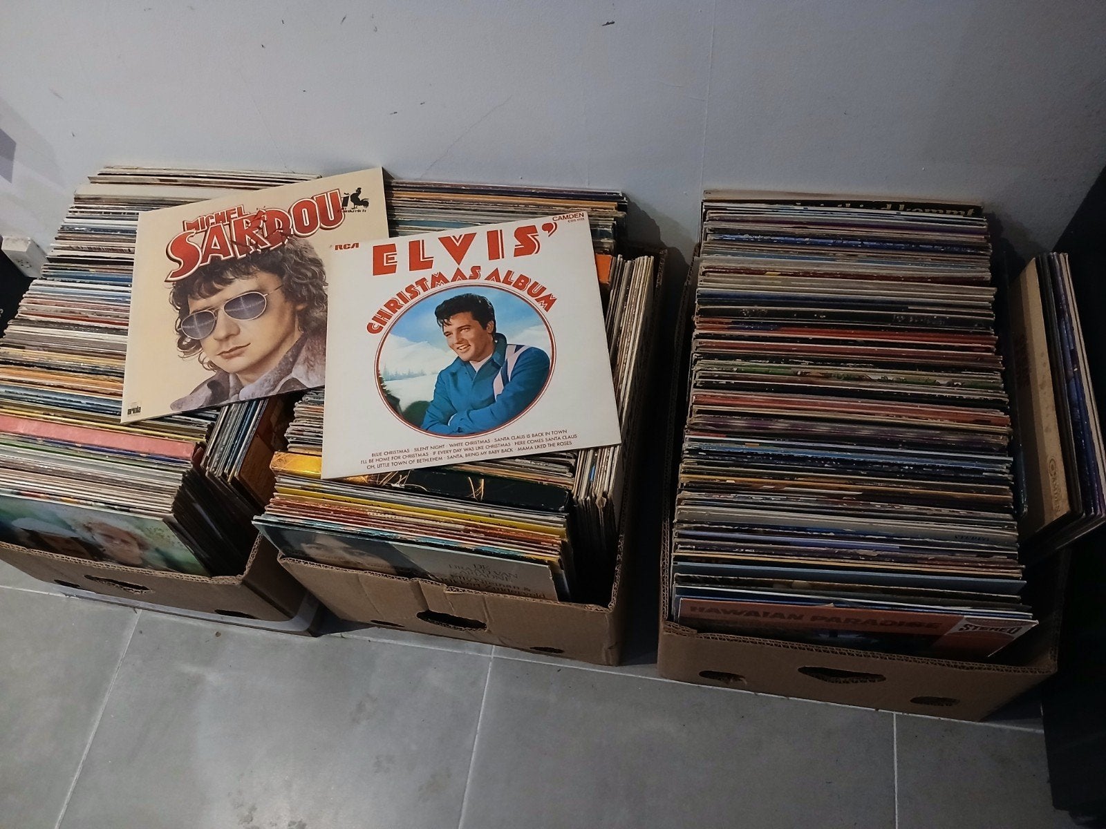 Lot +/- 450 vinyl platen, Cd's en Dvd's, Ophalen, LP