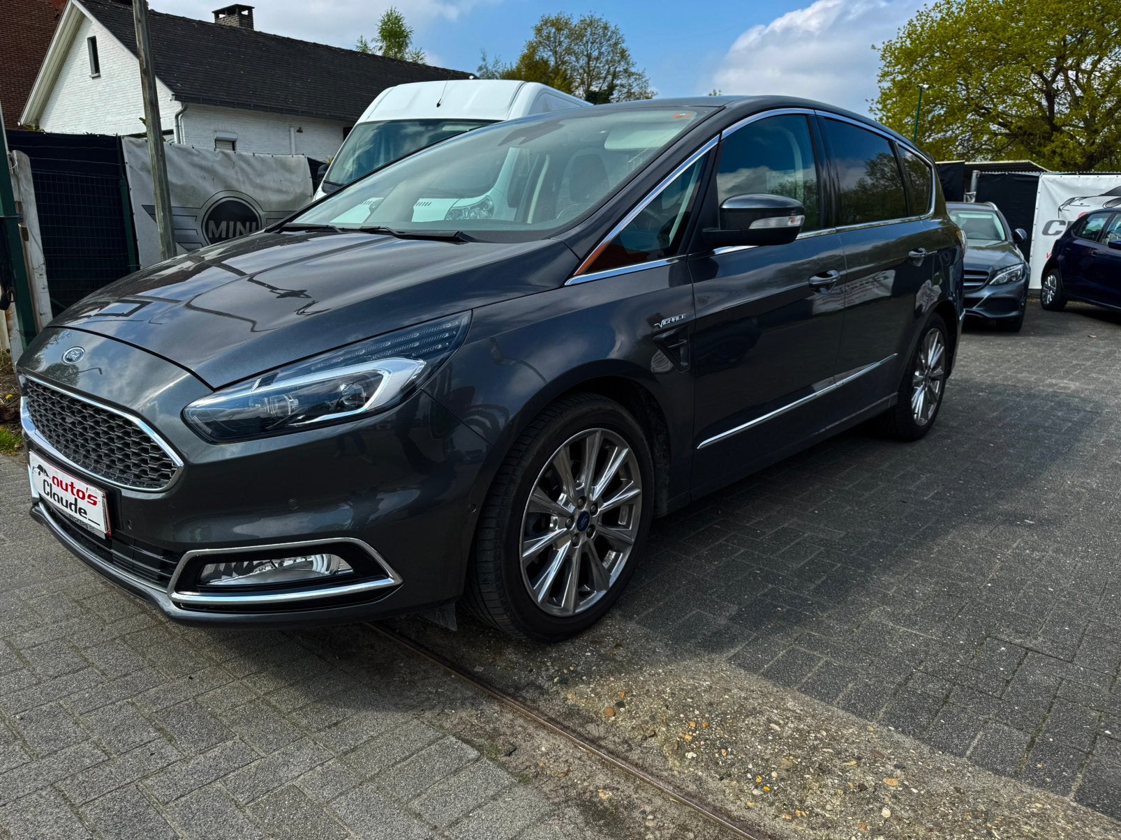 Ford S-max Vignale uitvoering automaat, Auto's, Ford, Monovolume, 4 cilinders, Leder, Bedrijf