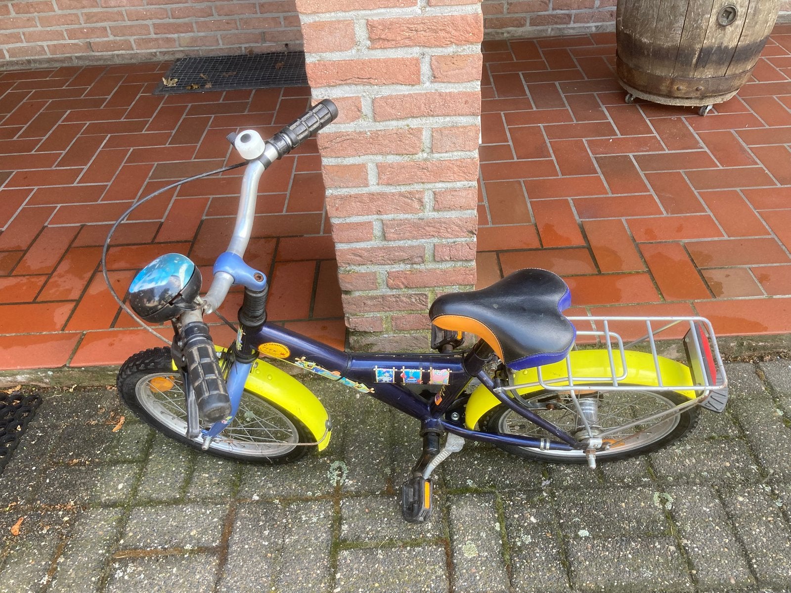 Kinderfiets jongens 16 inch, Fietsen en Brommers, Ophalen, Gebruikt, Terugtraprem, 16 tot 20 inch
