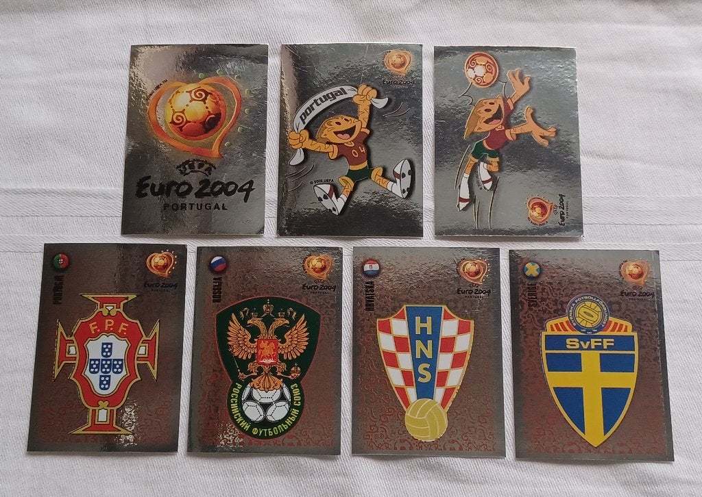Autocollants Panini Euro 2004 (brillants), Enlèvement ou Envoi, Comme neuf, Plusieurs autocollants