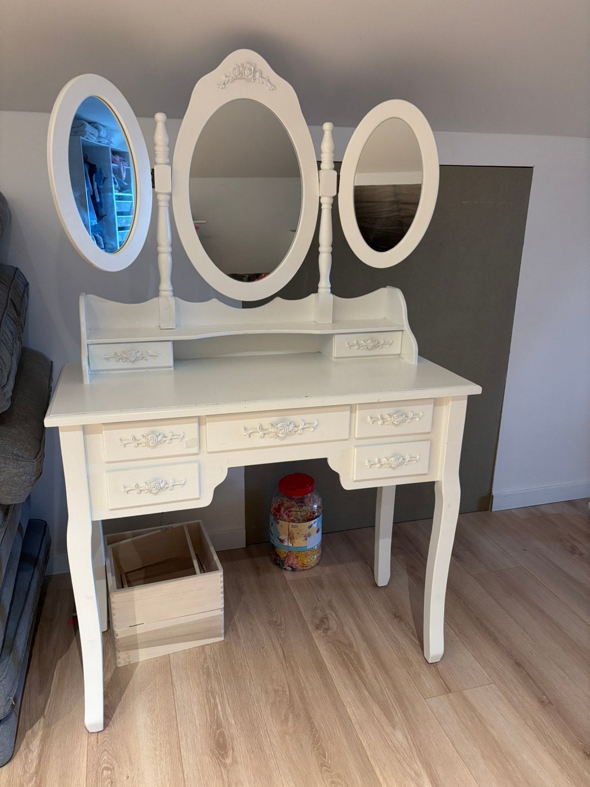Make up tafel, Ophalen, Gebruikt