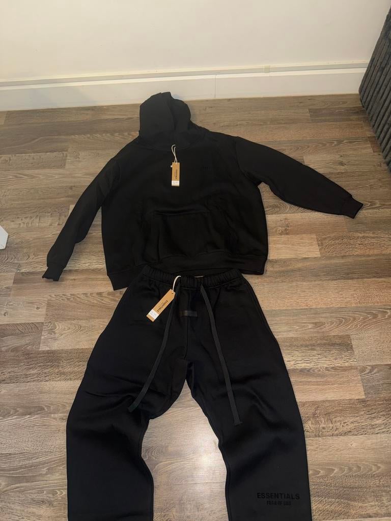 Essentials FEAR OD GOD trenispak zwart nieuwe maat XL, Kleding | Heren, Ophalen of Verzenden, Zo goed als nieuw, Maat 56/58 (XL)