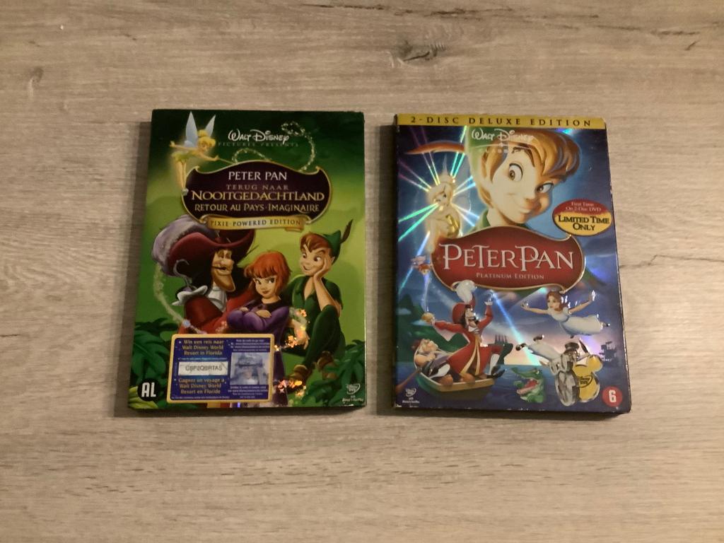 Walt Disney Peter Pan verschillende DVD'S, Europees, Tekenfilm, Alle leeftijden, Ophalen of Verzenden